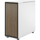 Fractal design nord midi tårnhus (hvid træfarve | 2x USB-A | 1x USB-C | hærdet glas)