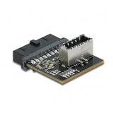 Delock USB 3.0 adapter pin header hun til intern nøgle a hun (sort)