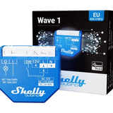 Shelly qubino wave 1 relæ (blå, 1-kanal, z-wave)