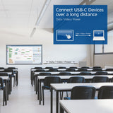 Act tilslutning USB-C 3.2 gen2 aktivt optisk kabel (AOC) tilslutningskabel (grå sort, 5 meter)