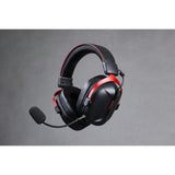 Mchose s9 pro trådløst over-ear gaming headset (sort rød, pc laptop playstation switch smartphone, 2,4 g bluetooth kablet type-c)