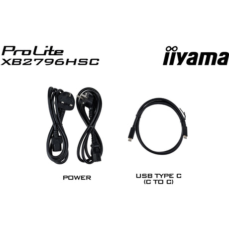 Iiyama prolite xb2796hsc-b1 27 skærm (sort (mat), 144 Hz, HDMI, USB-C, lyd)