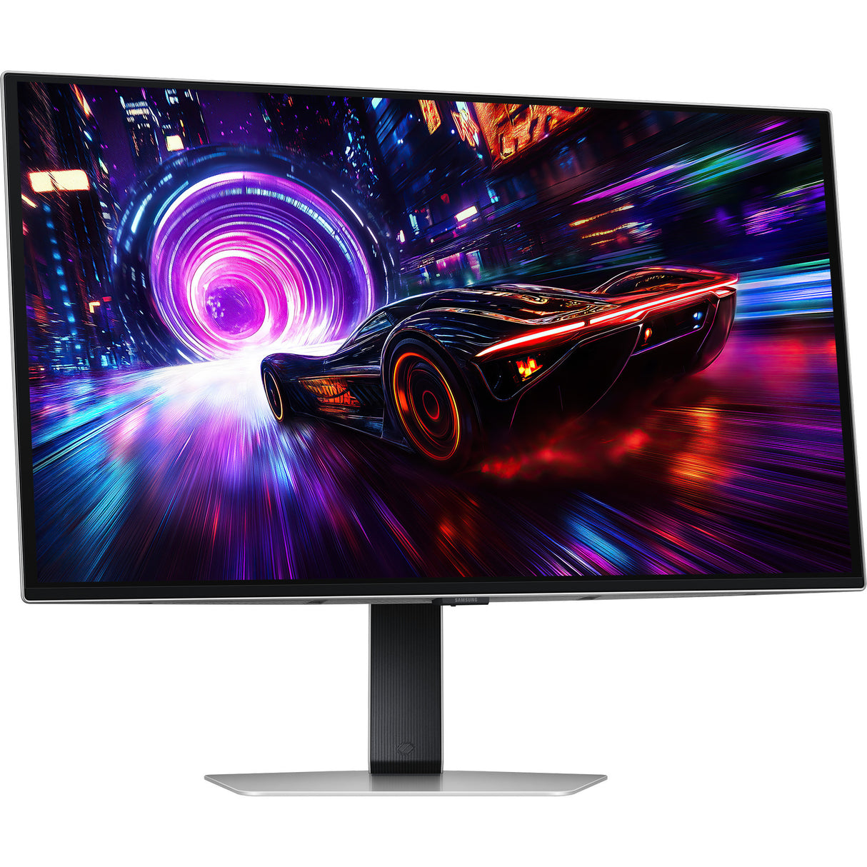 Samsung Odyssey OLED G8 G81SF 27 4K UHD-gamingskærm (sølv, 2x HDMI, DisplayPort, 2x USB-A, USB-B)