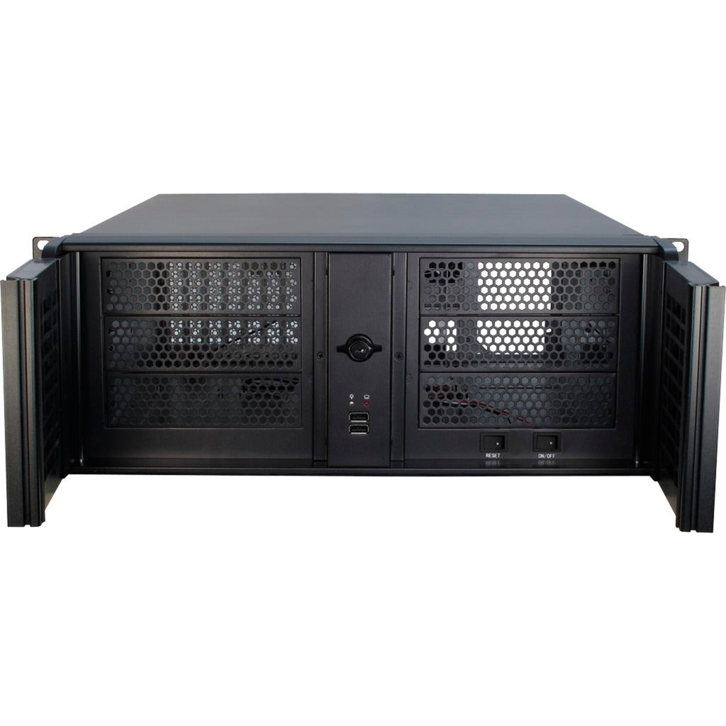 Inter-tech 4u-4098-s rackhus (sort | 2x USB-A)