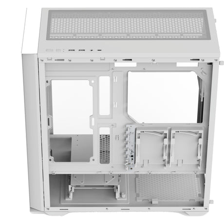 Aerocool b502a midi tårnhus (hvid | 2x USB-A | 1x USB-C | RGB)