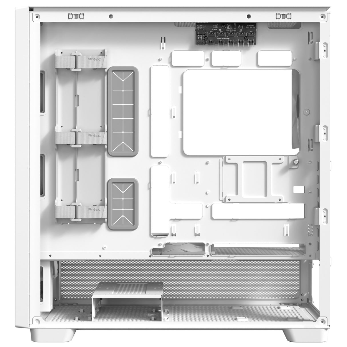 Antec flux midi tårnhus (hvid | 2x USB-A | 1x USB-C | hærdet glas)