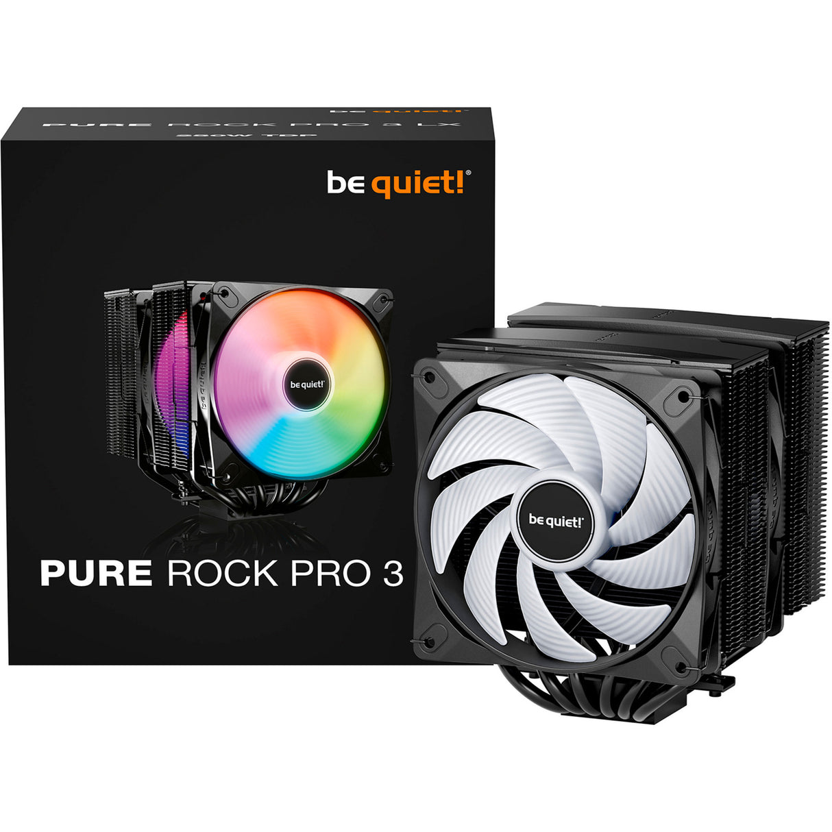 Vær stille! Pure Rock Pro 3 LX RGB CPU-køler (sort)