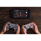 8bitdo pro 3 bluetooth gamepad (lyse grå rød, switch 1 2, pc, android, 2,4 ghz bluetooth usb)