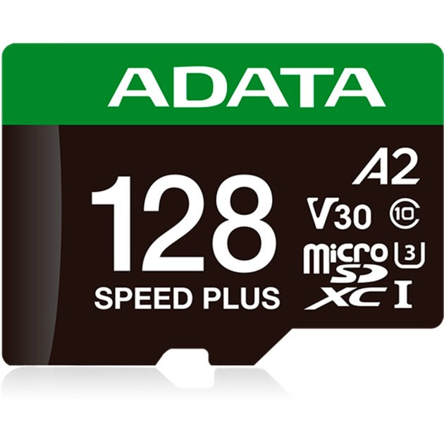 Adatahastighed plus microSDXC 128 GB hukommelseskort (uhs-i u3, klasse 10, v30, a2)