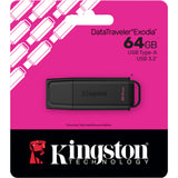 Kingston Data Traveler Exodia 64 GB USB-stick (sort, USB-A 3.2 gen 1 (5 GBit s))