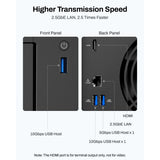Terramaster f4-425 nas (sort, 1x 2,5 GBE, HDMI, USB)