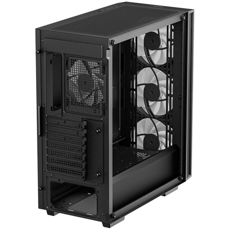 Deepcool Matrexx 55 V4 C Midi Tower-hus (sort | 1x USB-A | 1x USB-C | RGB | Vindue)