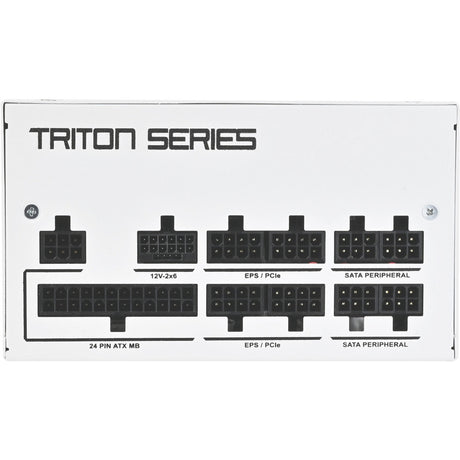 Silverstone triton 1000rz modulær 1000 watt strømforsyning (hvid, 1x 12v-2x6, 4x pcie)