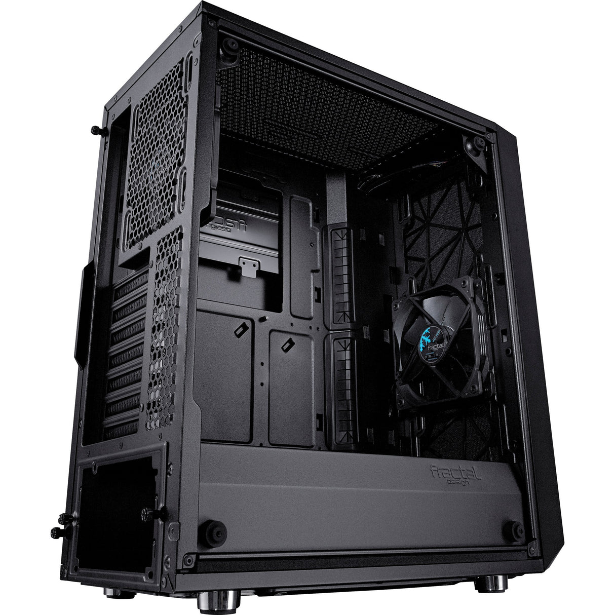 Fractal design meshify c midi tårnhus (sort | 2x USB-A | hærdet glas)