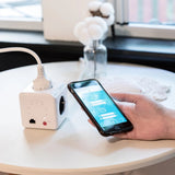 Allocacoc powercube forlænget | wifi | strømskinne strømskinne (hvid grå, Belgien | Frankrig)