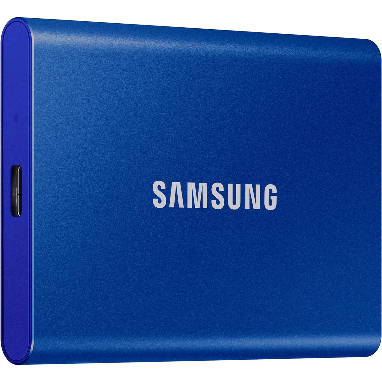Samsung bærbar t7, 2 TB ekstern SSD (blå, mu-pc2t0h ww, USB-A 3.2 (10 Gbit s))