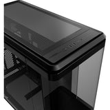 Cooler masterframe 360 panorama udstillingskabinet (sort | 2x USB-A | 1x USB-C | RGB | hærdet glas)