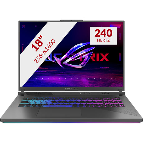 Asus ROG Strix G18 G814PM-S9012W 18 gaming bærbar (Grå | R9 7940HX | RTX 5060 | 16 GB | 1 TB SSD)