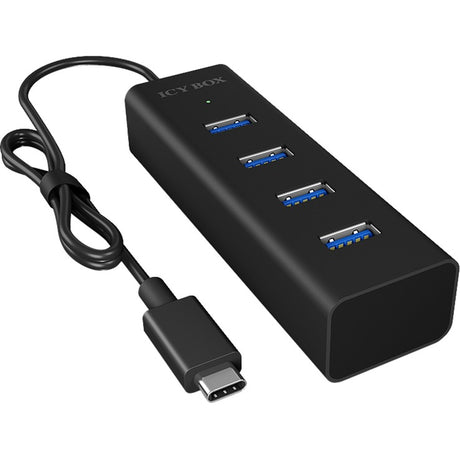 Icy box ib-hub1409-c3 USB-hub (sort, 4x USB-A 3.2 (5 Gbit s), 1x USB-C 3.2 (5 Gbit s))