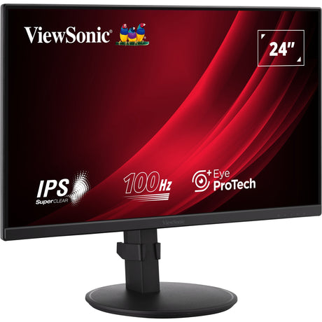 Viewsonic vg2408a 24 skærm (sort, 1x HDMI, 1x skærmport, USB-C, USB-A, lyd, 100 Hz)