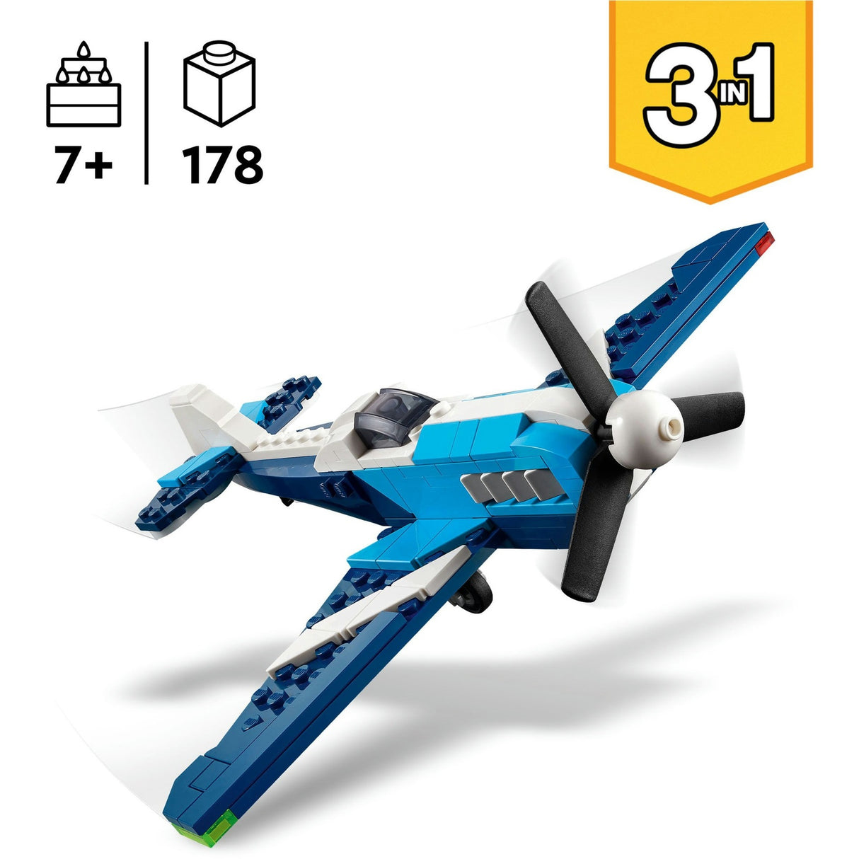 Lego Creator 3-i-1 - luftfart: konstruktionslegetøj til racerfly (31160)