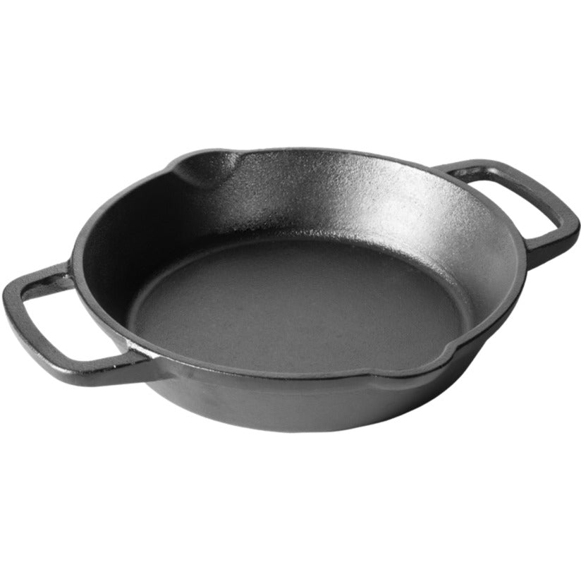 Vindmøllepande med 2 grebs stegepande (sort, ø 16 cm)