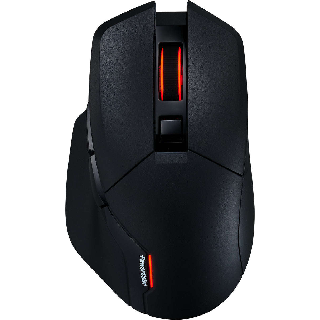 Powercolor alphyn am10 trådløs gamingmus (sort rød, 100 - 26000 dpi, 8k, rgb, usb 2.4g bluetooth 5.2)