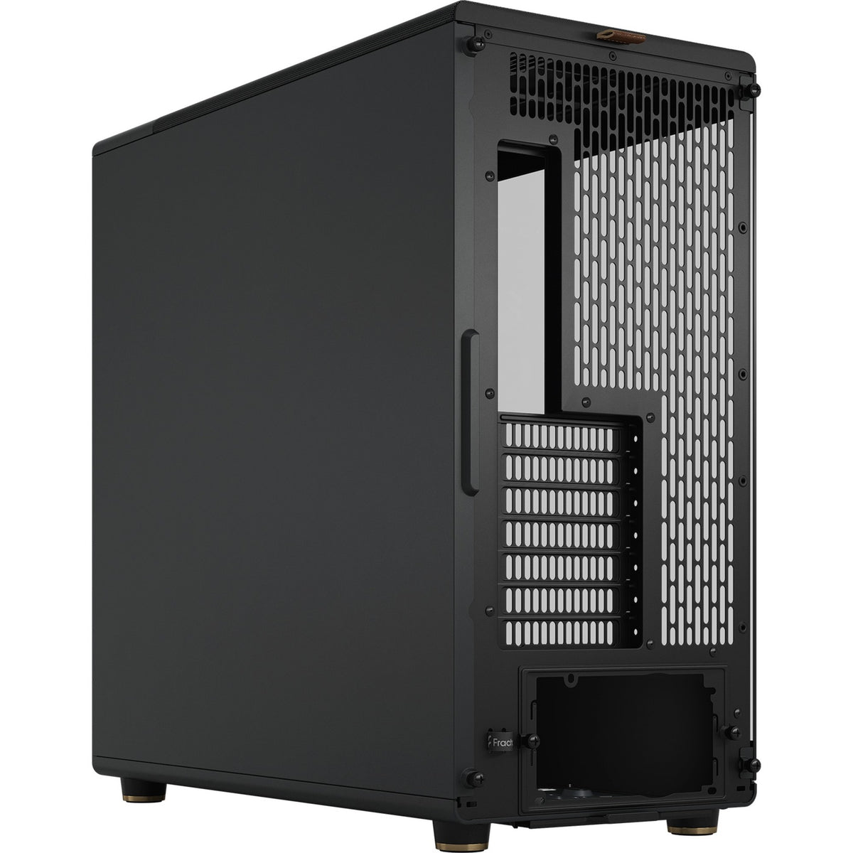 Fractal design nord xl midi tårnhus (sort træfarve | 2x USB-A | 1x USB-C | hærdet glas)