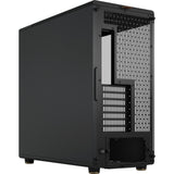 Fractal design nord xl midi tårnhus (sort træfarve | 2x USB-A | 1x USB-C | hærdet glas)