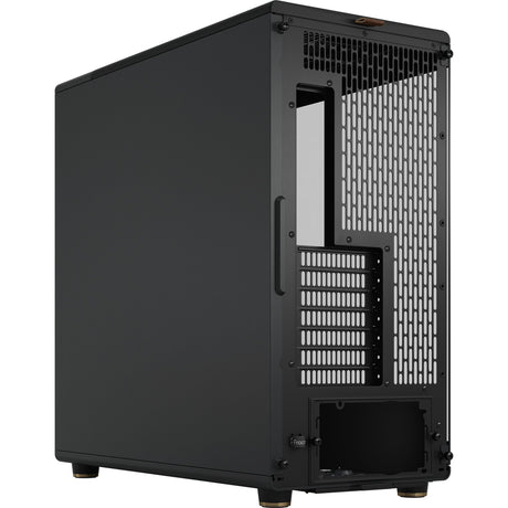 Fractal design nord xl midi tårnhus (sort træfarve | 2x USB-A | 1x USB-C | hærdet glas)