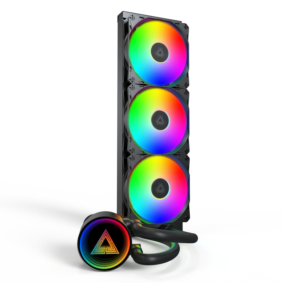 Montech lightflow argb 360 vandkøling (sort)