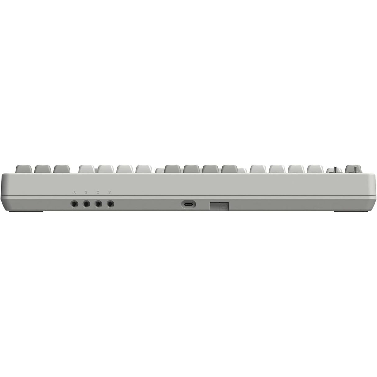 8bitdo retro mekanisk tastatur m udgave (grå, us layout (qwerty), kailh box hvid, 80% (tkl), bluetooth lavenergi, trådløs 2.4g, usb)