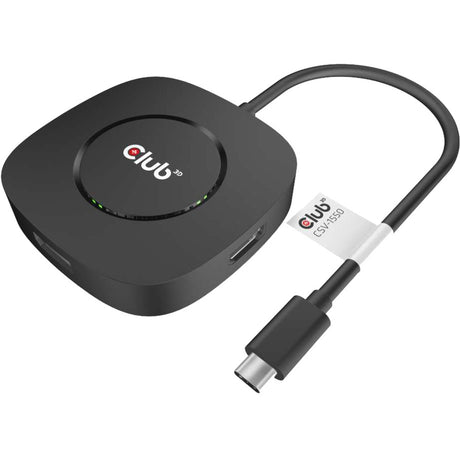 Club 3D USB-C 3.2 MST Hub DisplayPort 1.4-adapter (sort)