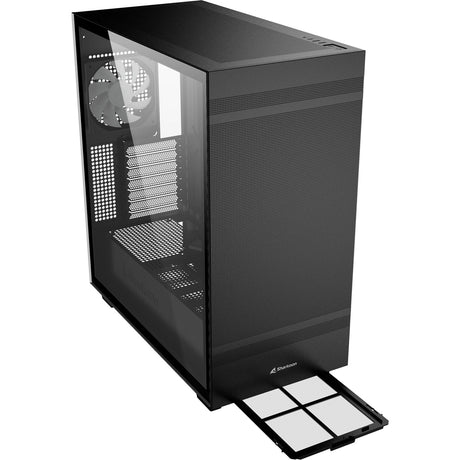 Sharkoon rebel c50 sort rgb midi tårnhus (sort | 2x usb-a | 1x usb-c | rgb | hærdet glas)