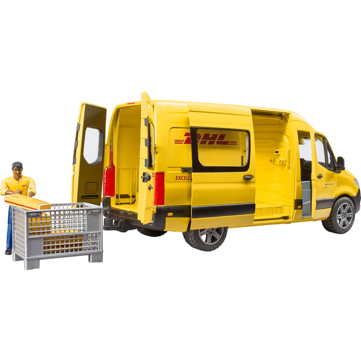 Bruder MB Sprinter DHL med førermodelkøretøj (02671)