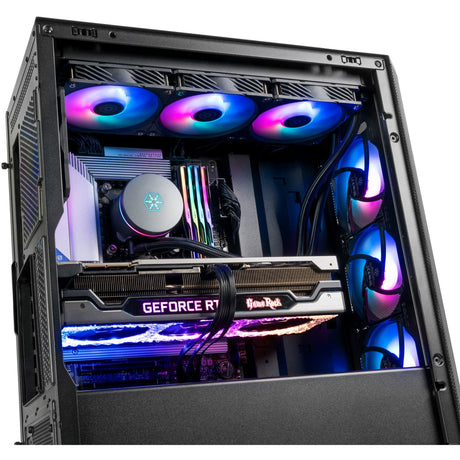 Silverstone Fara 514x Midi Tower-hus (sort | 2x USB-A | 1x USB-C | RGB | hærdet glas)