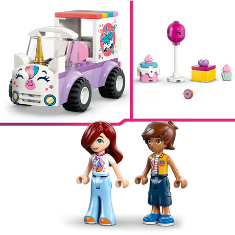 Lego friends 42675 enhjørning kage leveringsbil