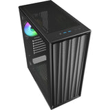 Sharkoon vk3 rgb midi tårnhus (sort | 2x usb-a | rgb | hærdet glas)