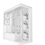Arctic xtender midi tårnhus (hvid | 2x USB-A | 1x USB-C | RGB | hærdet glas)