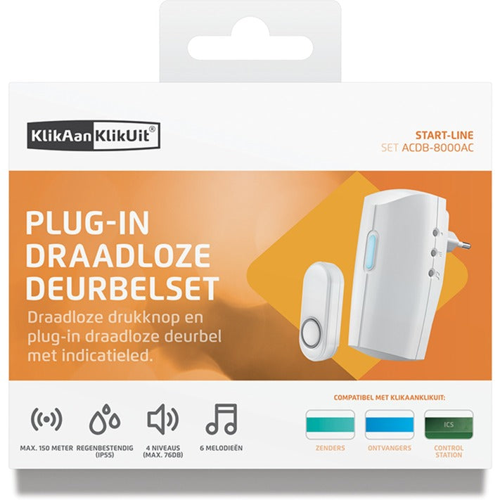 Klik 1066417 - gong med trykknap acdb-8000ac | 1 stk