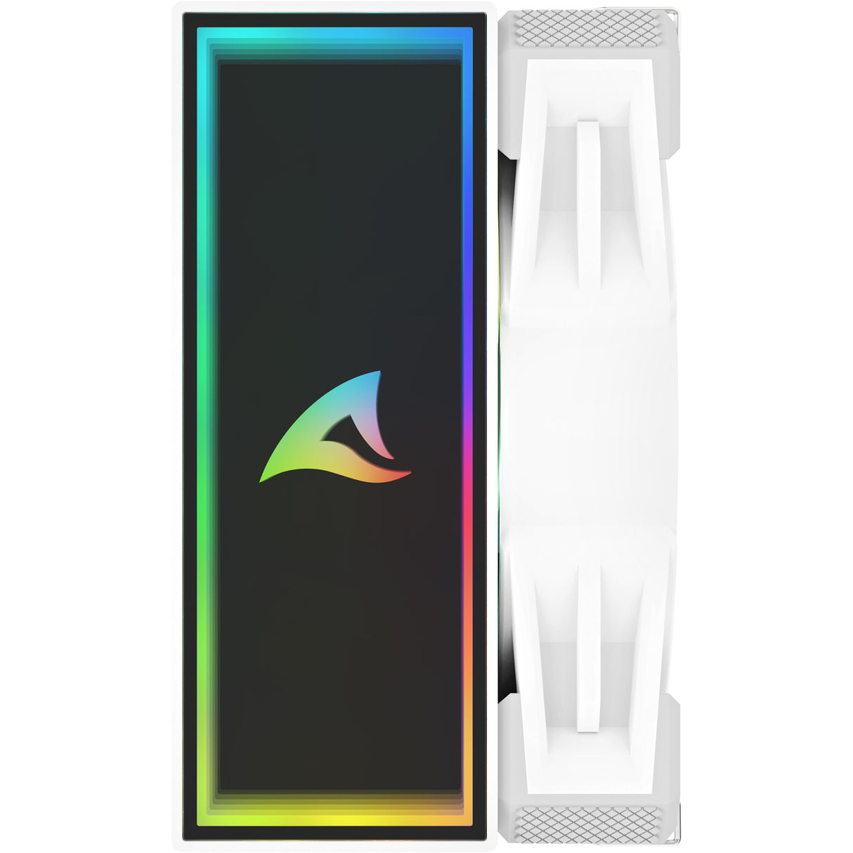 Sharkoon a50 rgb cpu køler (hvid, 4-benet pwm blæserstik)