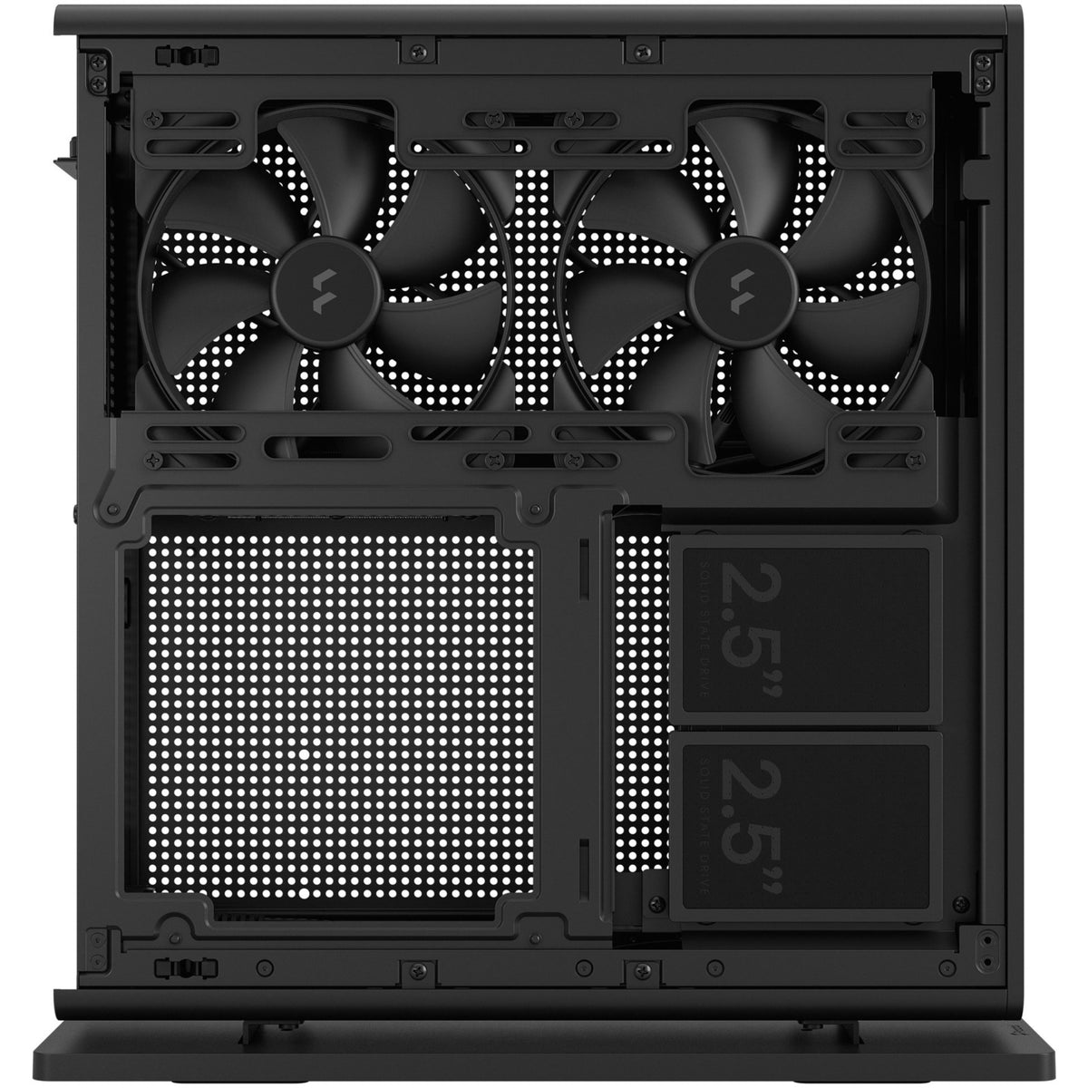 Fractal design ridge sort mini tårnhus (sort | 2x USB-A | 1x USB-C)