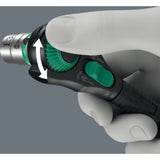 Wera 8000 b black edition zyklop speed skralde med 3 8 drev (sort grøn)