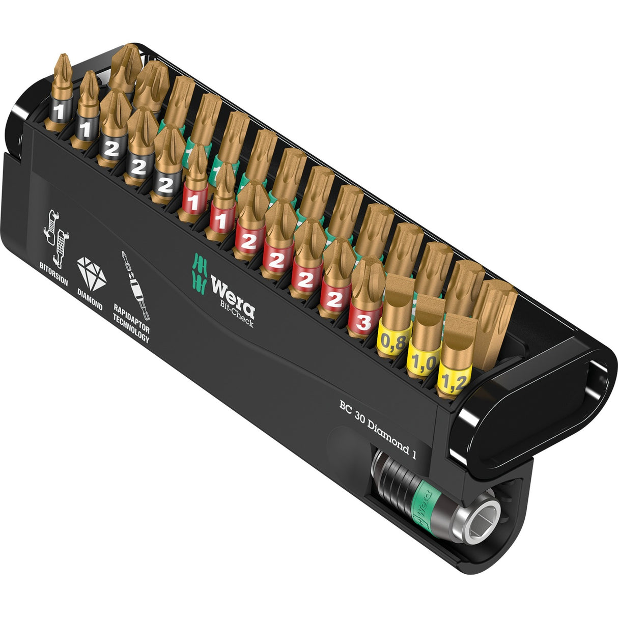Wera bit-check 30 diamant 1 bit sæt (bitholder og bits)