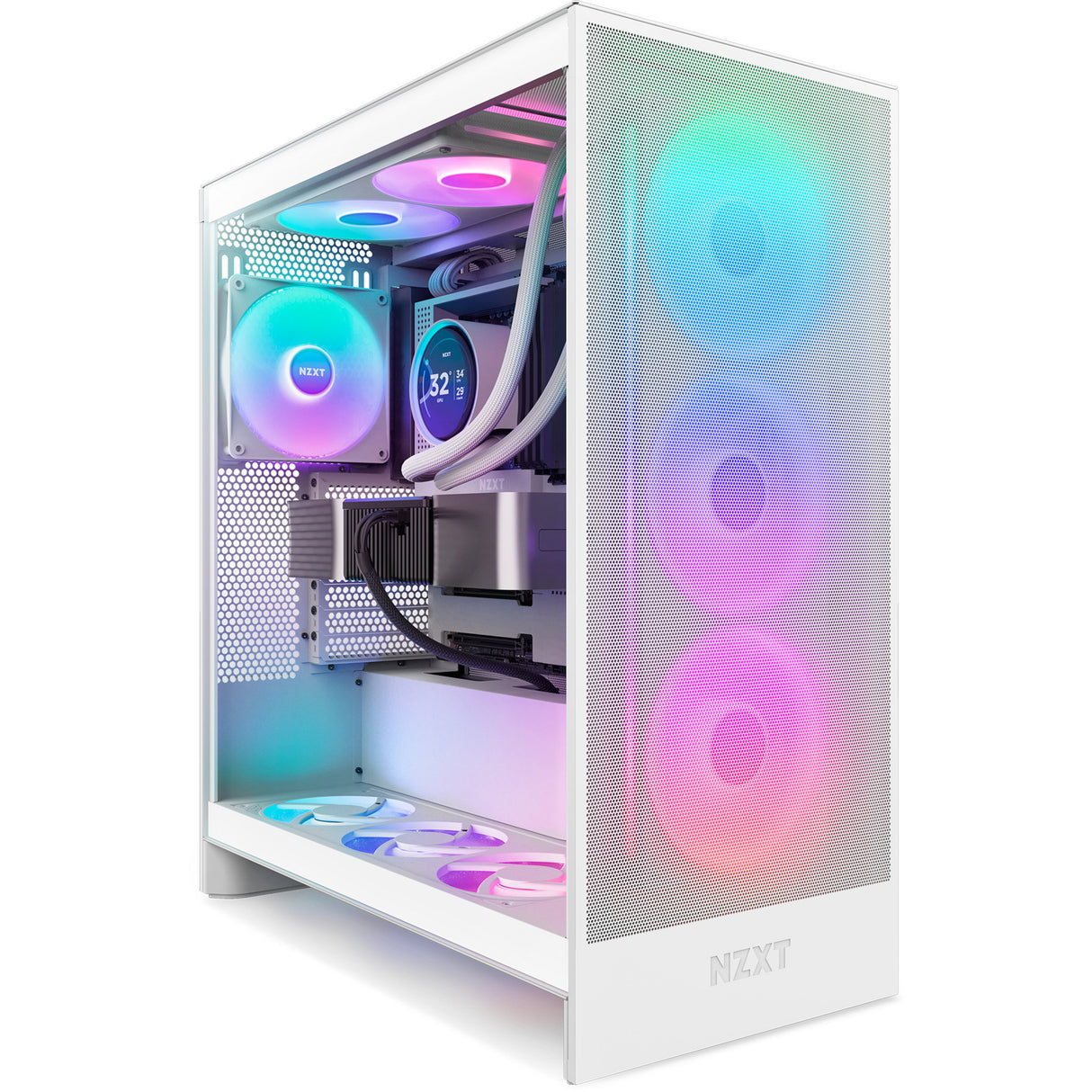 Nzxt f420 rgb core case blæsere (hvide, 3 stykker, 420 x 140 x 26 mm)
