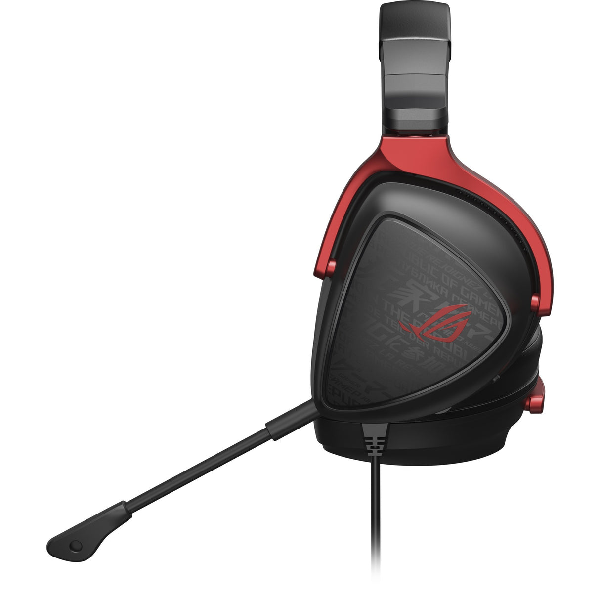 Asus rog delta s core over-ear gaming headset (sort rød, pc, playstation 4, playstation 5, xbox one, xbox series x|s, nintendo switch)