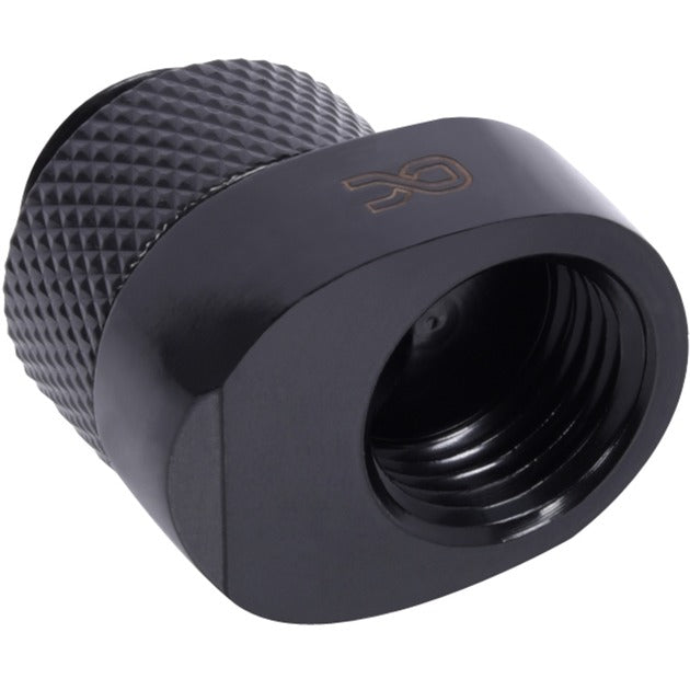 Alphacool eiszapfen 8mm offset stykke roterbar g1 4 ag til g1 4 ig tilslutning (sort)