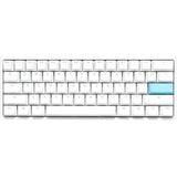 Ducky one 2 pro mini hvid klassisk rgb mekanisk gaming tastatur (hvid, us layout (qwerty), cherry mx brown, 60%, rgb led, double-shot pbt, quack mekanik)