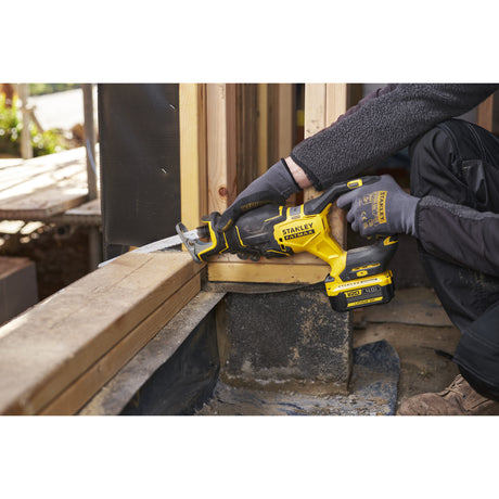 Stanley fatmax v20 18v borstelloze reciprozaag (zwart geel, accu en oplader niet inbegrepen)