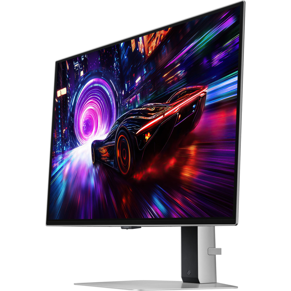 Samsung Odyssey OLED G8 G81SF 27 4K UHD-gamingskærm (sølv, 2x HDMI, DisplayPort, 2x USB-A, USB-B)
